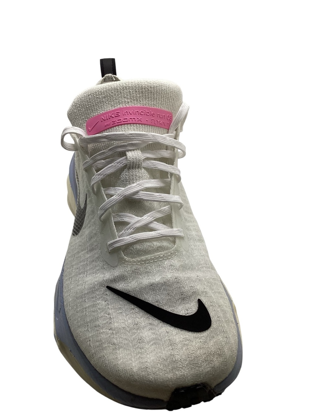 Nike ZoomX Invincible Flyknit 3 Running Shoes. White, Black, Colbalt Size 12 - Picture 9 of 12